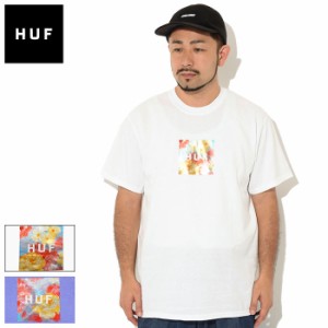 ハフ HUF Tシャツ 半袖 メンズ フォイル フラワー ボックス ロゴ ( HUF Foil Flower Box Logo S/S Tee ティーシャツ T-SHIRTS カットソー