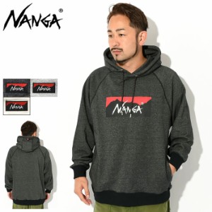 ナンガ NANGA パーカー プルオーバー メンズ エコ ハイブリッド ボックス ロゴ スウェット フーディ ( NANGA ECO Hybrid Box Logo Sweat 