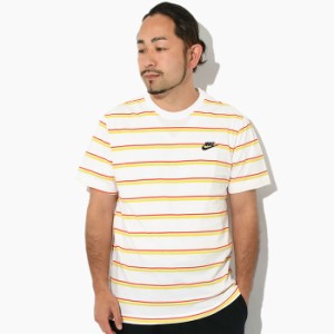 ナイキ NIKE Tシャツ 半袖 メンズ クラブ ストライプ ホワイト ( nike Club Stripe S/S Tee White ボーダー柄 ティーシャツ T-SHIRTS カ