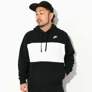 ナイキ NIKE パーカー プルオーバー メンズ クラブ+ FT CB ブラック/ホワイト ( nike Club+ FT CB Pullover Hoodie Black/White フード 