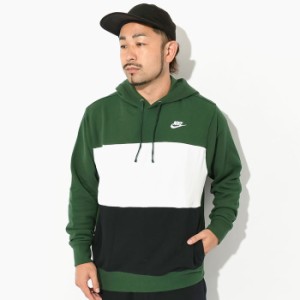 ナイキ NIKE パーカー プルオーバー メンズ クラブ+ FT CB グリーン/ホワイト ( nike Club+ FT CB Pullover Hoodie Green/White フード 