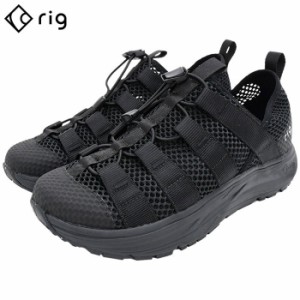 リグ rig スニーカー メンズ 男性用 モージャ Black ( rig MOJA リカバリーシューズ リラックスシューズ アウトドア SNEAKER MENS・靴 シ