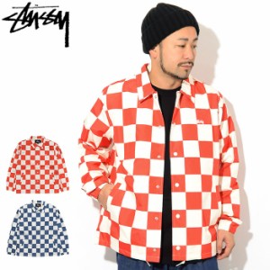 ステューシー STUSSY ジャケット メンズ Checker Coach ( stussy JKT コーチジャケット JACKET JAKET アウター コーチ ジャンパー・ブル