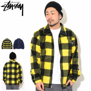 ステューシー STUSSY ジャケット メンズ Polar Fleece Zip Up Shirt ( stussy JKT フリー フルジップ シャツジャケット JACKET JAKET ア