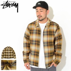 ステューシー STUSSY シャツ 長袖 メンズ Shadow Plaid Zip ( stussy shirt ジップアップ カジュアルシャツ トップス メンズ・男性用 111