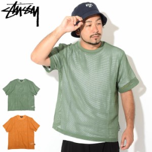 ステューシー STUSSY カットソー 半袖 メンズ Cotton Mesh ( stussy crew クルー Tシャツ ティーシャツ T-SHIRTS トップス メンズ・男性