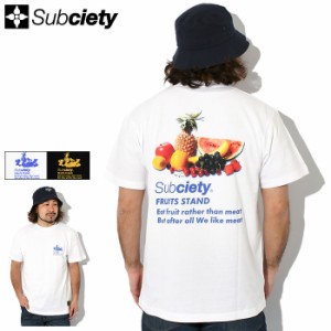 サブサエティ Subciety Tシャツ 半袖 メンズ フルーツ スタンド ( subciety サブサエティー Fruits Stand S/S Tee ティーシャツ T-SHIRTS