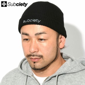 サブサエティ Subciety ニット帽 メンズ ロー ウォッチ ビーニー ( subciety サブサエティー Low Watch Beanie ニットキャップ 帽子 106-