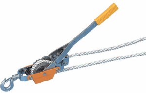 マーベル(MARVEL) プラロック MPR-2000 ロープ式手動ウィンチ ウインチ 牽引 林業 ロープウインチ 伐倒 フック ロープスリング 荷締機 省