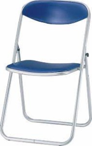 エスコ(ESCO) 460x465x750mm 折畳み椅子(ﾋﾞﾆｰﾙ/ﾌﾞﾙｰ) EA956XA-144