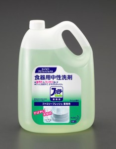 エスコ(ESCO) 4.5L 食器用洗剤(ファミリーフレッシュ) EA922KA-1A