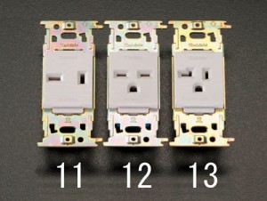 エスコ(ESCO) 250V/20A コンセント EA940CM-11