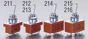 エスコ(ESCO) 125V/20A(12mm) 2極双投/トグルスイッチ(防水型) EA940DH-215