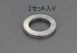 エスコ(ESCO) 21.4x30.7x3.2mm ゆるみ止ワッシャー(ステンレス/2個) EA949WN-61