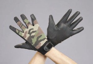 エスコ(ESCO) [M] 手袋(ポリウレタン･迷彩) EA353BB-46