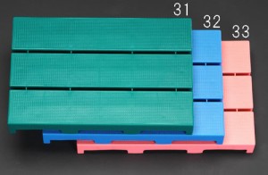 エスコ(ESCO) 297x444mm すのこ(プラスチック製/グリーン) EA997RJ-31