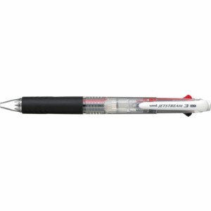 三菱鉛筆(uni)ジェット3色ボールペン 透明 10本 SXE340007.T