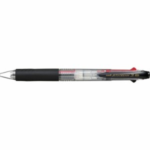 三菱鉛筆(uni)ジェット3色ボールペン太字 透明 10本 SXE340010.T