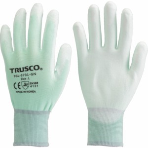 TRUSCO(トラスコ) カラーナイロン手袋 PU 手のひらコート グリーン L TGL-3731-GN-L