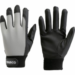 TRUSCO(トラスコ) PU厚手手袋 Lサイズ グレー TPUG-G-L