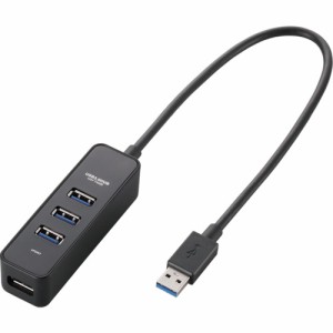 ELECOM(エレコム) マグネット付き4ポートUSB3.0ハブ バスパワー専用モデル ブラック U3H-T405BBK