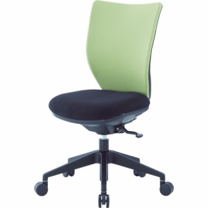 【直送】【代引不可】IRIS(アイリスチトセ) 回転椅子3DA ライムグリーン 肘なし シンクロロッキング 3DA-S45M0-LGN
