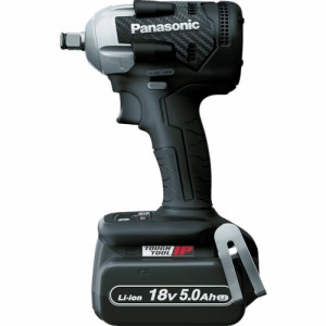 Panasonic(パナソニック) デュアル 充電インパクトレンチ 18V5.0Ahセット 黒 1台 EZ75A8LJ2G-B