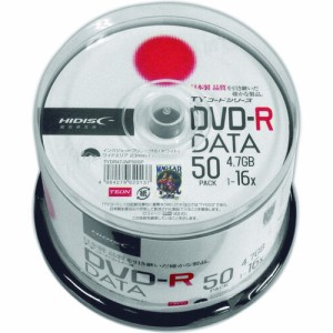 ハイディスク(磁気研究所) 記録メディアDVD-Rデータ用 50枚  TYDR47JNP50SP