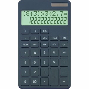 アスカ 計算式表示電卓 ブラック  C1242BK