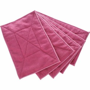 TRUSCO(トラスコ) マイクロファイバーカラー雑巾(5枚入) 赤 MFCT5P-R