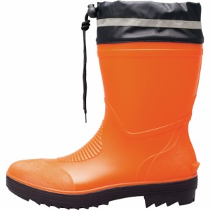 XEBEC(ジーベック) ショート丈安全長靴 オレンジ L 85763-82-L