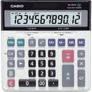 CASIO(カシオ) 加算器実務電卓 DS-120TW