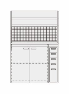 【直送】【代引不可】サカエ(SAKAE) ピットイン PN-H24PW