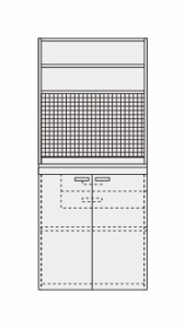 【直送】【代引不可】サカエ(SAKAE) ピットイン PN-H94PW