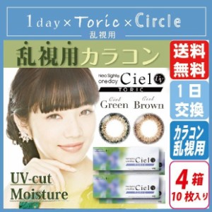 アイレ ネオサイトワンデーシエルUV トーリック(10枚入) 4箱セット 送料無料 Neo Sight One day Ciel UV TORIC 小松菜奈 1日使い捨て 1DA