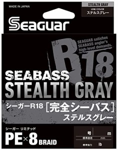 シーガー(Seaguar) ライン PEライン シーガーR18 完全シーバス 釣り用PEライン 200m 1.2号 22lb ステルスグレー