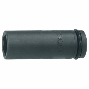 水戸工機 インパクトレンチ用ソケット 6角 P4L-24 S:24mm×全長:85mm×1/2インチ ロングタイプ