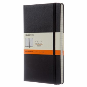 モレスキン(Moleskine) ノート クラシック ノートブック ハードカバー 横罫 ラージサイズ(横13cm×縦21cm) ブラック QP0