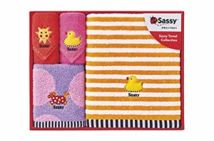 Sassy(サッシー) サッシー・ギフトタオルセット L ピンク 4枚入り GFSA7326 4枚