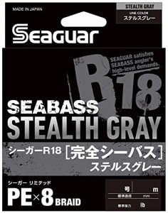 シーガー(Seaguar) ライン PEライン シーガーR18 完全シーバス 釣り用PEライン 200m 0.6号 11lb ステルスグレー