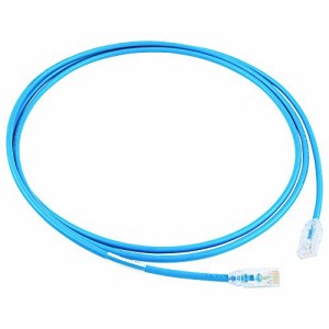 パンドウイットコーポレーション LANケーブル Cat6A 超極細 プロ仕様 2m 青 UTP28X2MBU