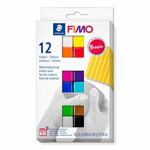 ステッドラー(STAEDTLER) Fimo Professional Soft Polymer Clay 12/Pkg-Basic -8023