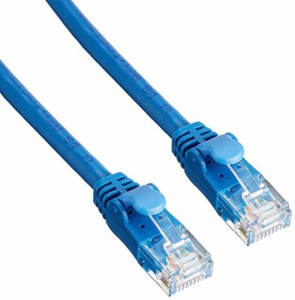 エレコム LANケーブル CAT6A 20m 爪折れ防止コネクタ cat6a対応 やわらか ブルー LD-GPAYC/BU20