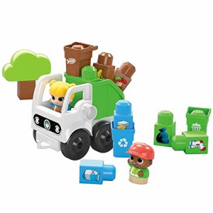 メガブロック(MEGA BLOKS) グリーンタウン ごみの分別とリサイクル ごみ収集車のセット【ブロックセット】【ブロック ピース数：17ピー