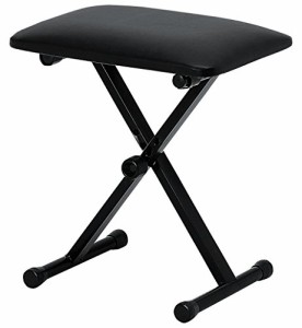 KC キーボードスローン (ピアノ椅子) ブラック KB-4400/BK