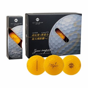 キャスコ(Kasco) ゴルフボール ゼウスインパクト3 オレンジ
