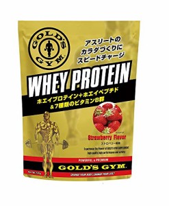 ゴールドジム(GOLD'S GYM) ホエイプロテイン ストロベリー風味 720g