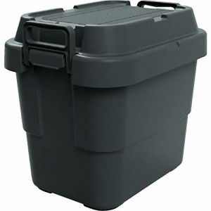 TRUSCO(トラスコ) トランクカーゴ 収納ボックス フラット天板仕様 20L 黒 BLKCF-20