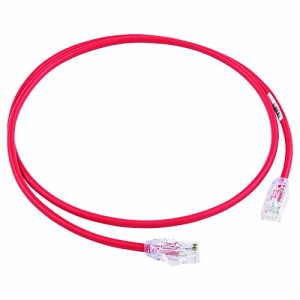 パンドウイット LANケーブル Cat6A 超極細 プロ仕様 3m 赤 UTP28X3MRD