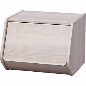 アイリスオーヤマ カラーボックス 棚 本棚 収納 組み合わせ自由 スタック ボックス 扉付き 幅40×奥行38.8×高さ30.5cm ナチュラル
